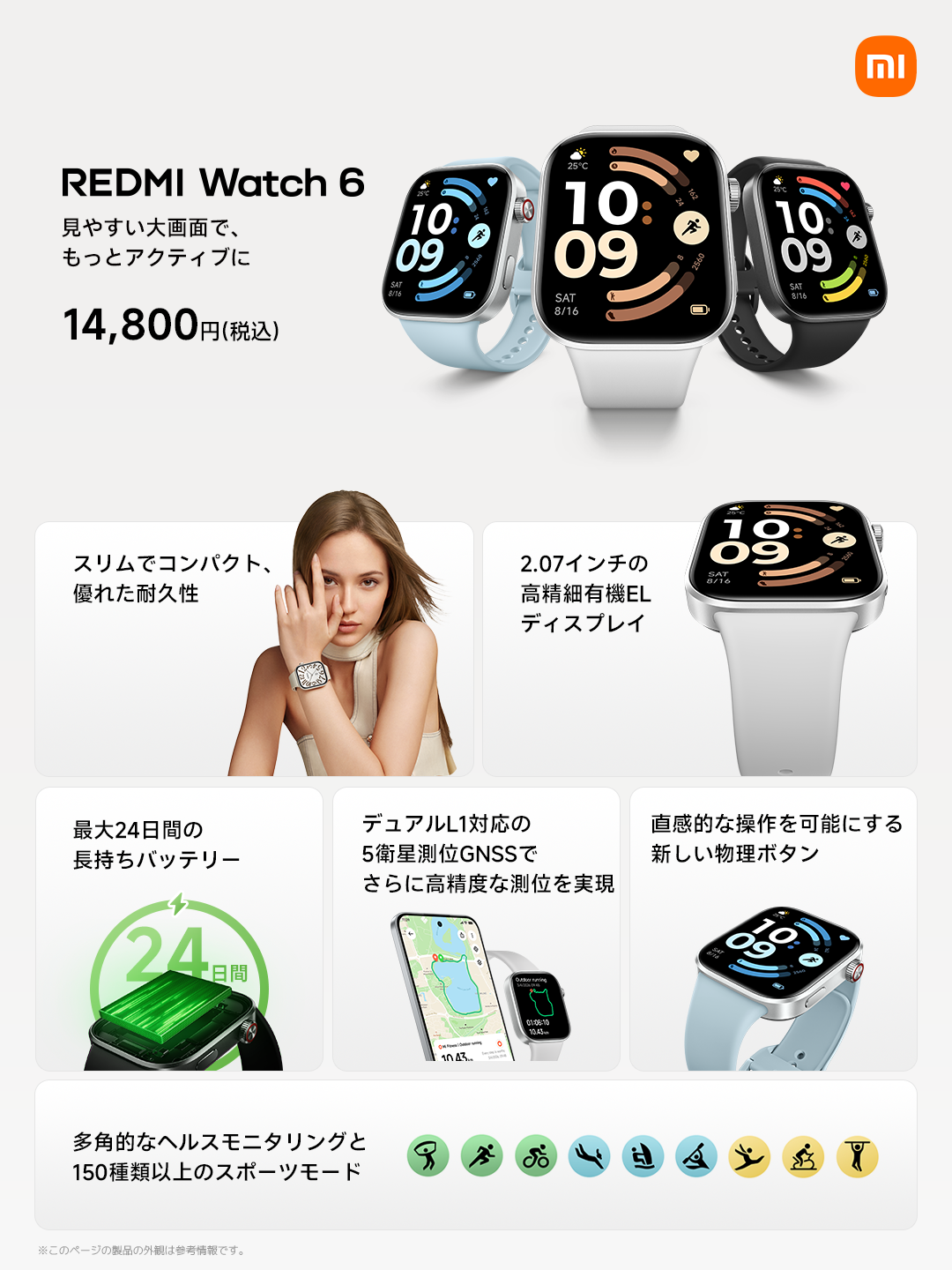 【新製品】REDMI watch6発売！