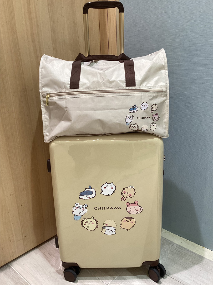 ちいかわ スーツケース、ちいかわ 折りたたみボストンバッグ