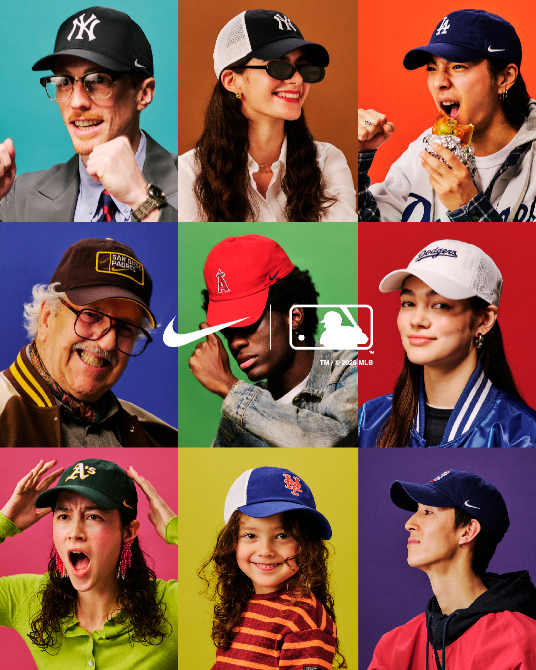 新商品NIKE*MLB CTN CAP(4色展開)