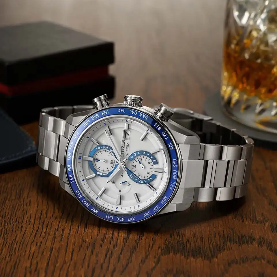 【新発売】CITIZEN ATTESA（アテッサ）AT8296-53A 爽やかなホワイト×ブルーの新モデル登場！