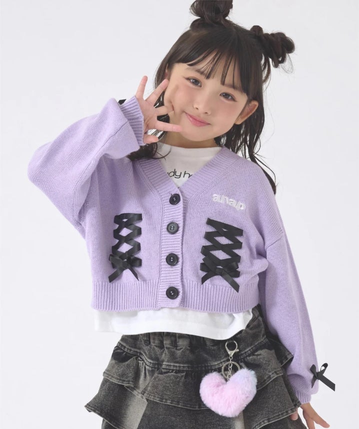 スピンドルニットカーデ×ロングTシャツSET