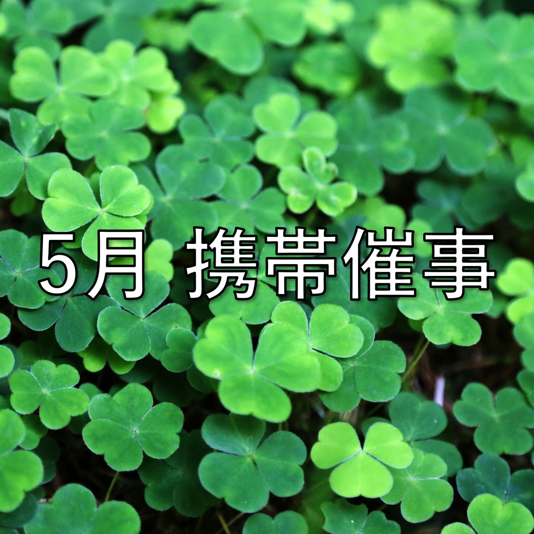 5月　携帯催事のお知らせ