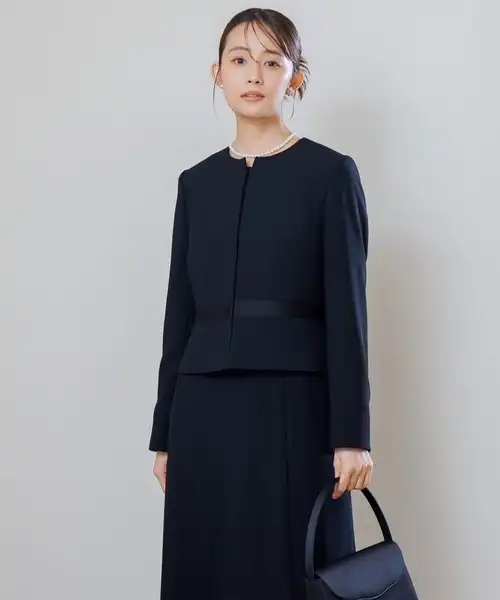 【洗える喪服・礼服】ブラックフォーマル アンサンブル