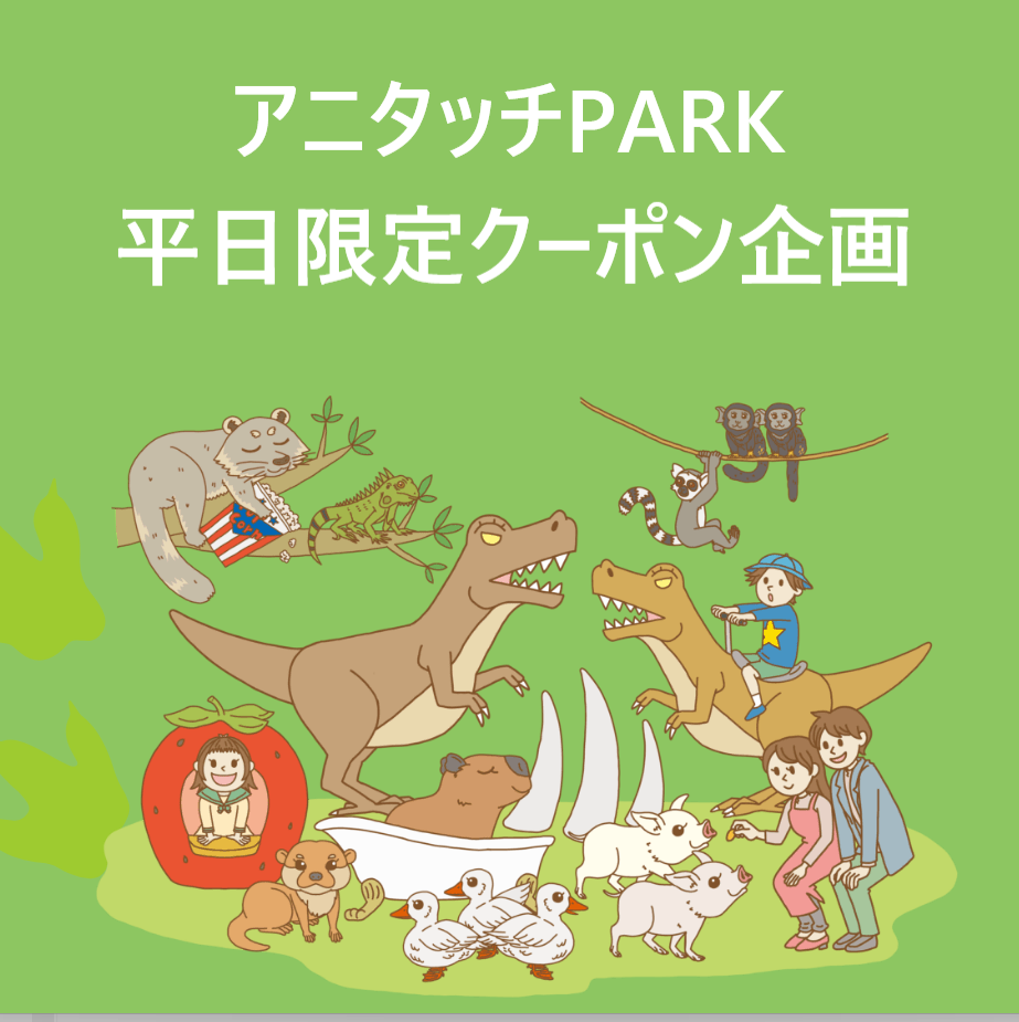 アニタッチPARK 平日限定クーポン企画