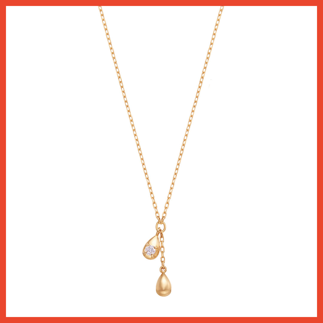 K18イエローゴールド　ダイヤモンドネックレス 本体価格43,637円（税込48,000円）