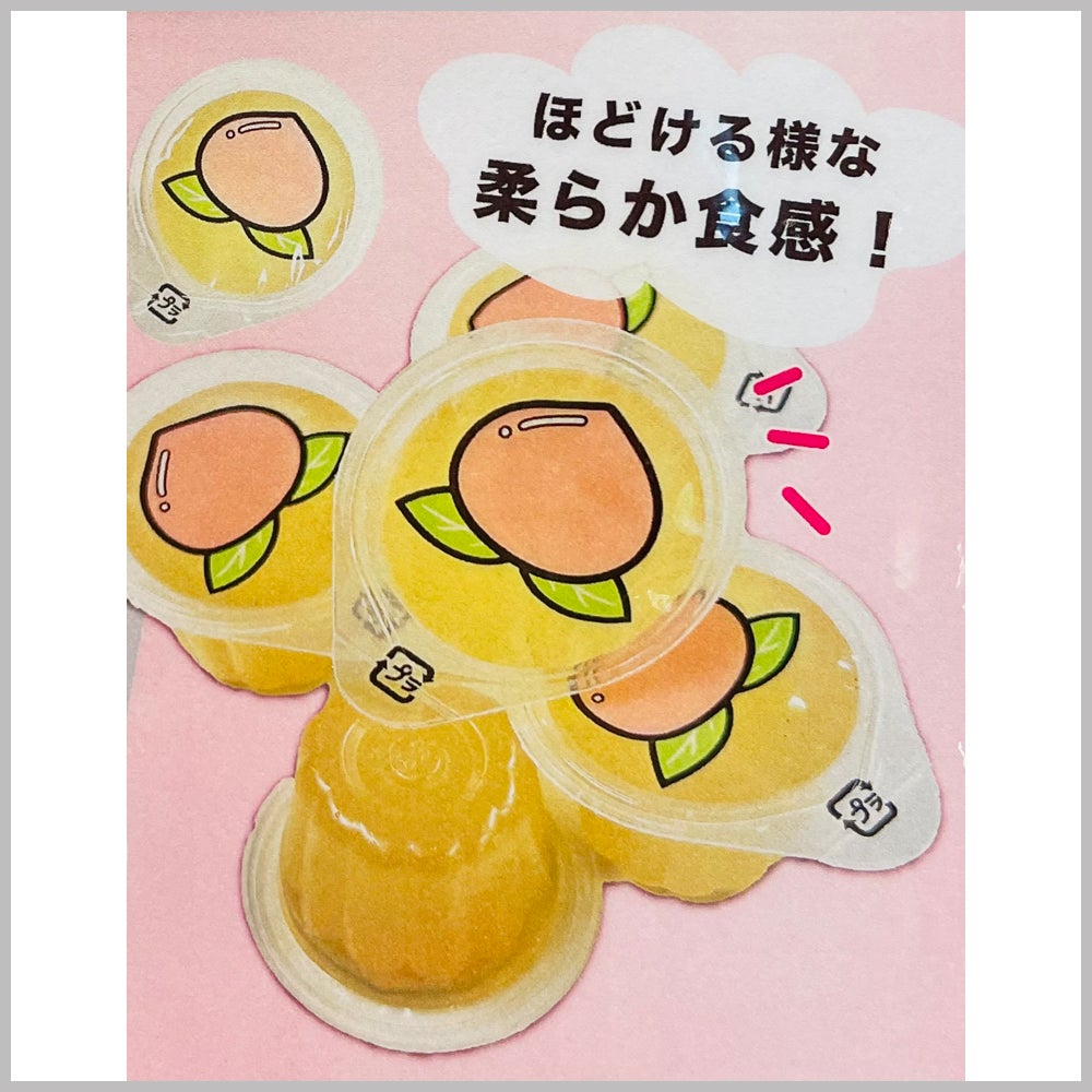 あら川の桃ゼリー