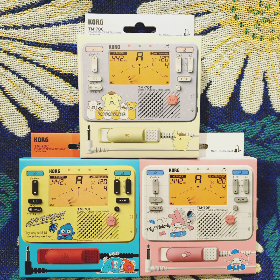 「KORG×サンリオ」コラボのチューナー・メトロノームセットが新発売！