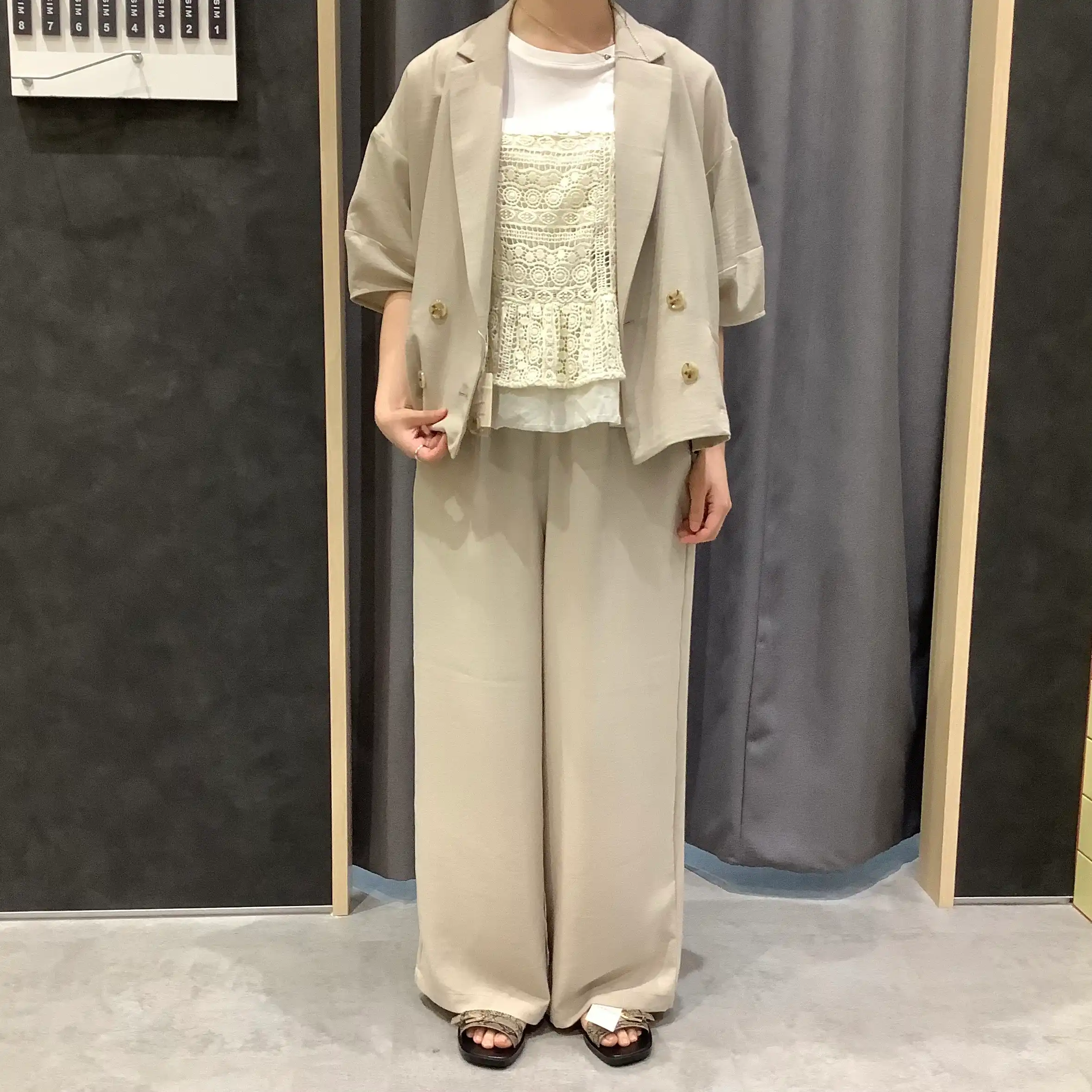 ☆再入荷☆リネン風ジャケット