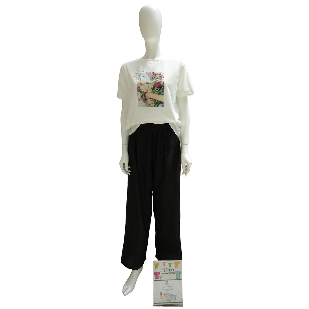 RENUロゴ&フォトアソートＴシャツ／スクエア刺繍イージーワイドパンツ