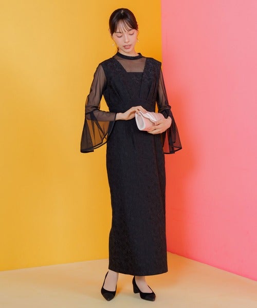 【新品未使用】LUXURY 羽織、和袖ブラウス、ジャンスカ ニュース｜ジャガードジャンパースカート・フリルブラウスセット