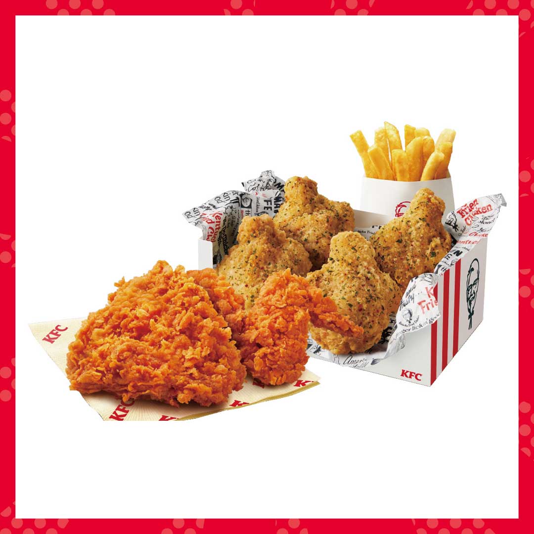 《辛グルメ》レッドホットチキン・グリーンホットウィングの2種のホットパック