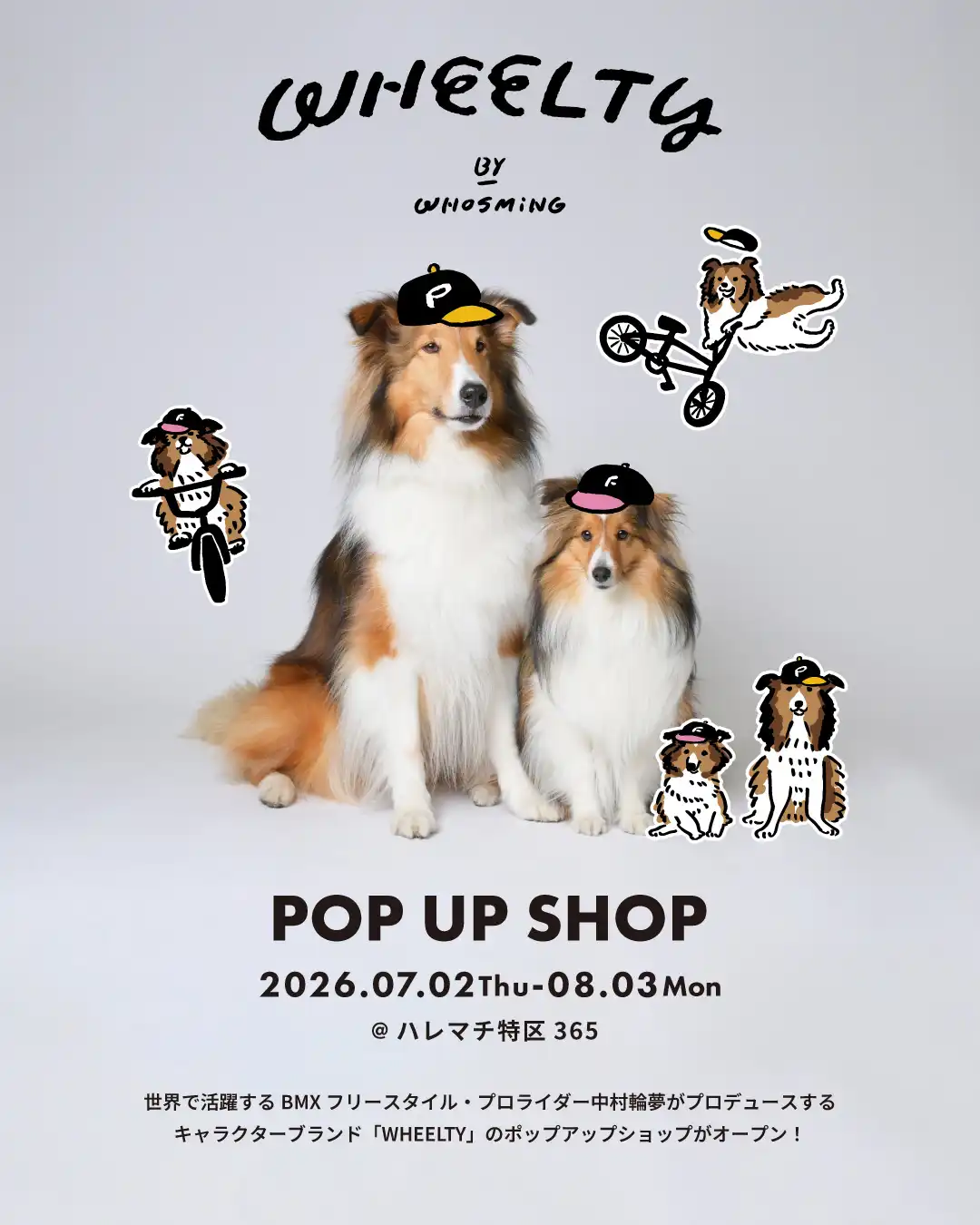 『WHEELTY POP UP SHOP』開催中！