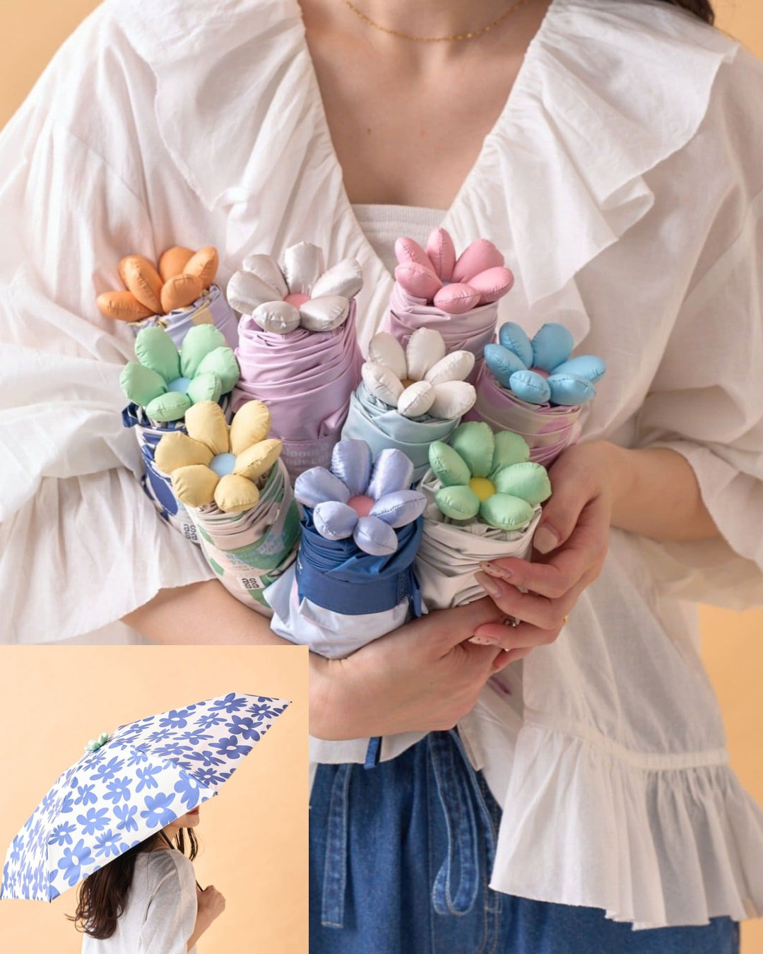 ohana parasol  フラワー折り畳み傘