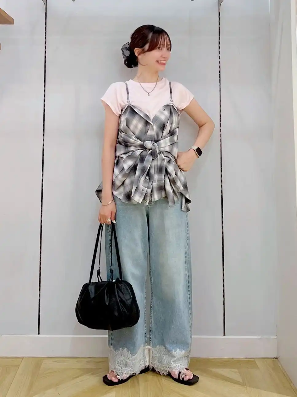 秋の定番!オンブレチェックシャツ☆