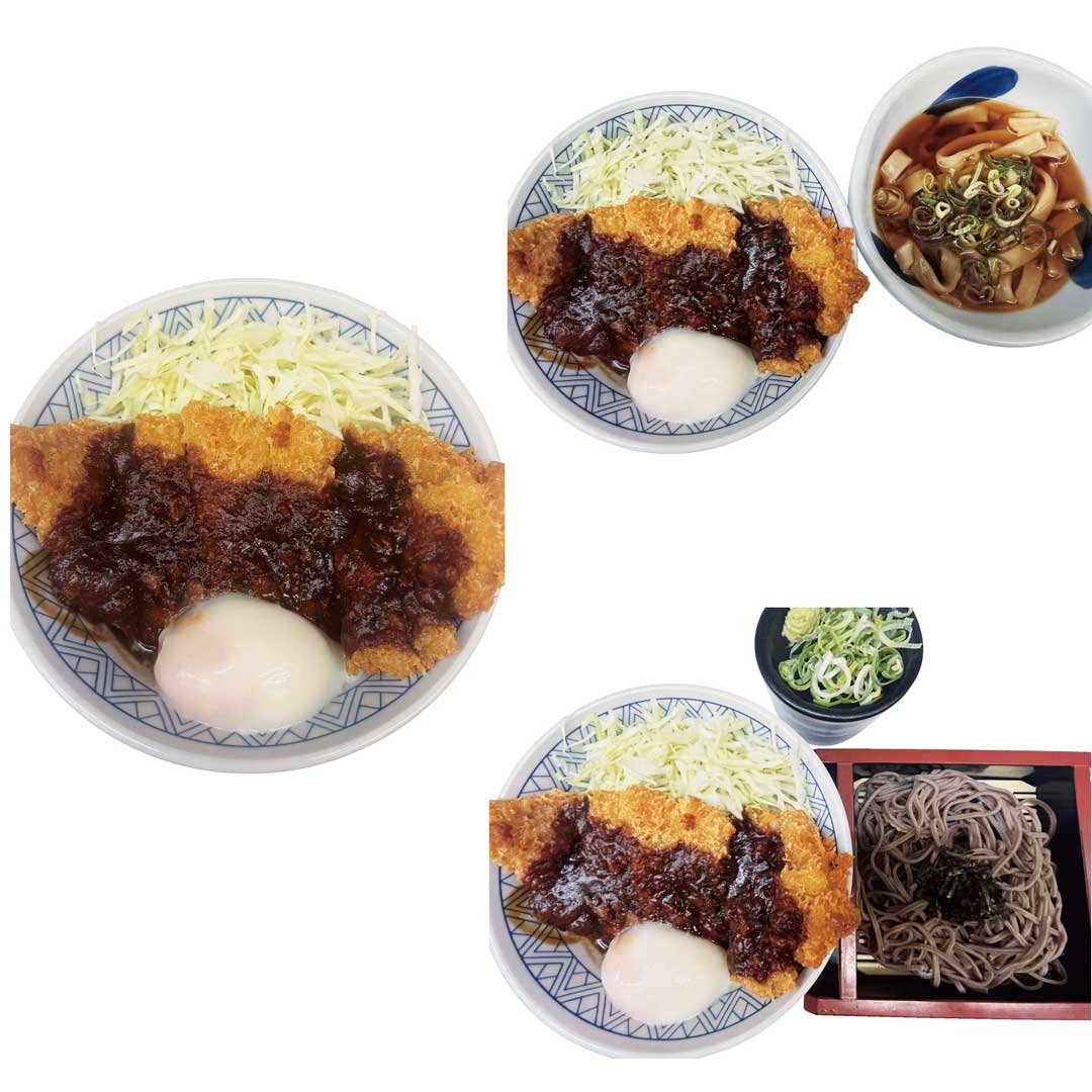 みそかつ丼・みそかつ丼ミニ麵付・ざるみそかつ丼ご注文で、温玉無料サービス