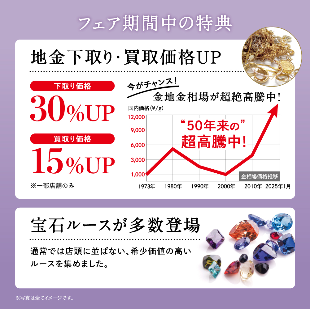 ~想いをつなぐ、私から大切なあなたへ~ オーダージュエリー&リフォームフェアのご案内