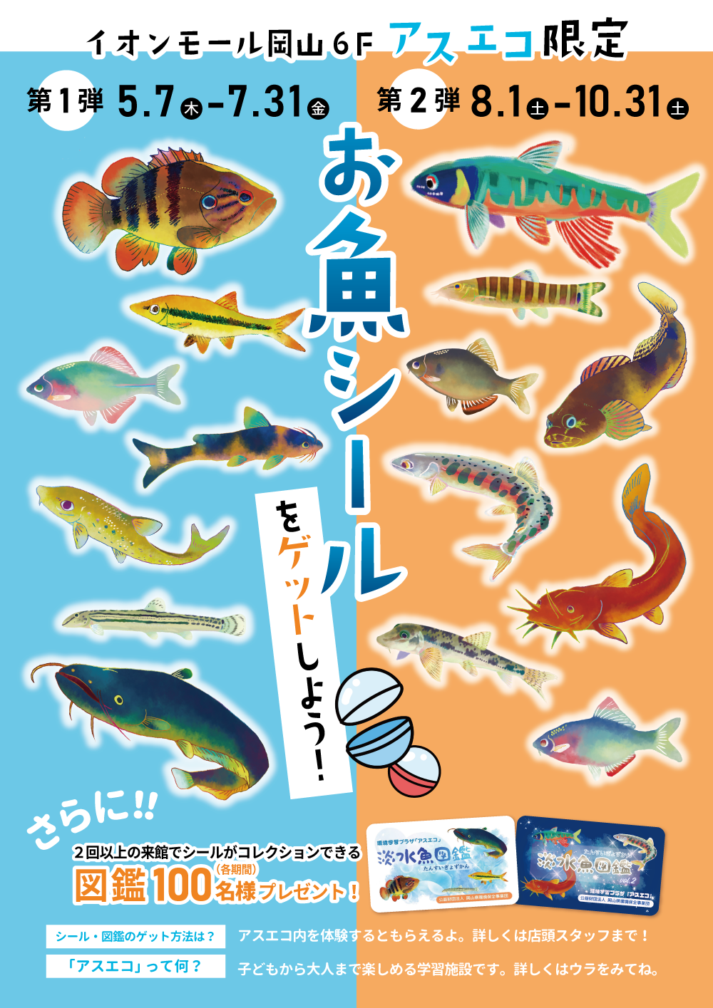 第2弾!淡水魚シール&淡水魚図鑑 プレゼント企画