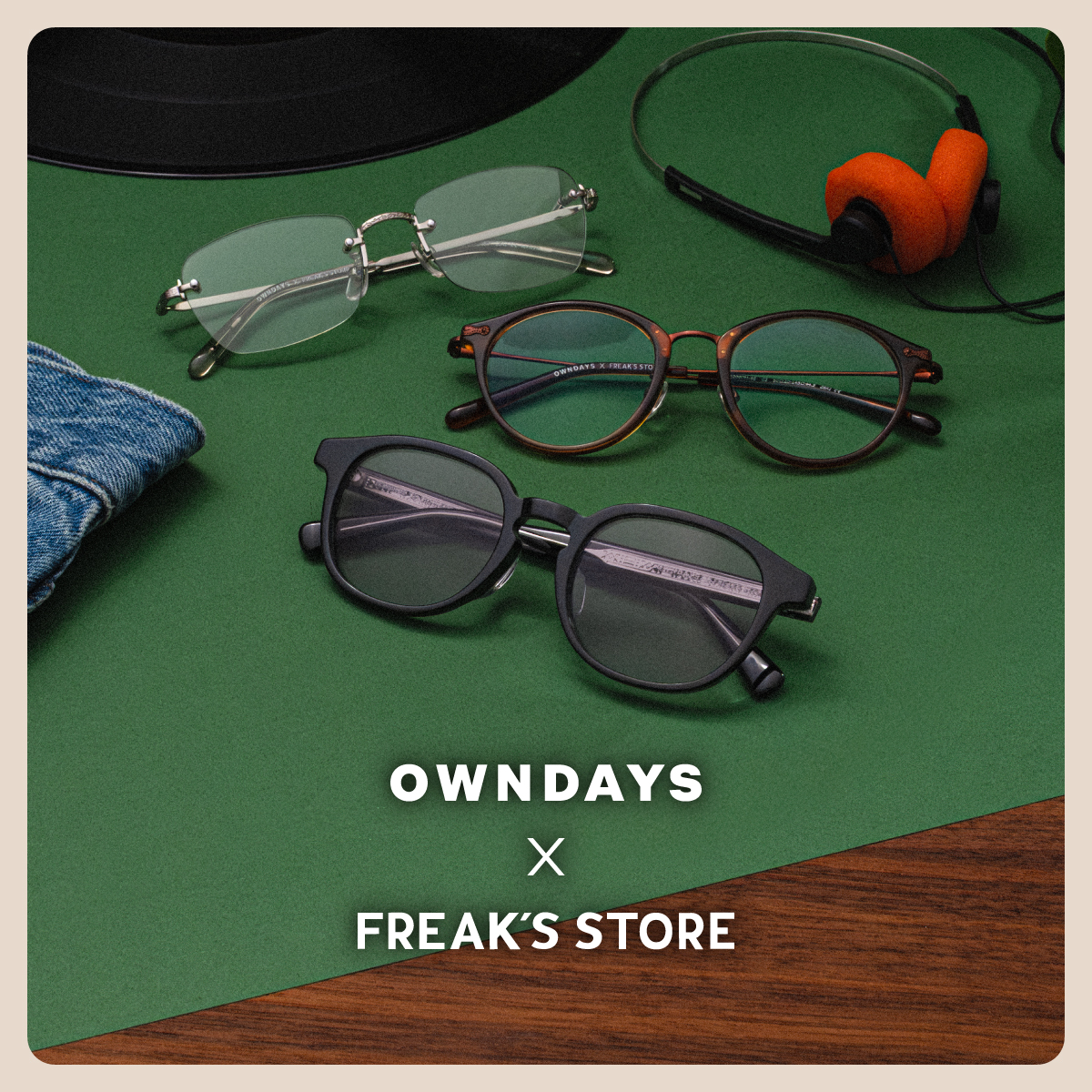『OWNDAYS×FREAK'S STORE』紫外線が気になる季節に、調光・偏光機能で快適なお出かけを。
