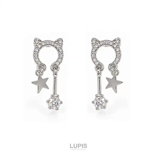 キャット×スタースウィングピアス
