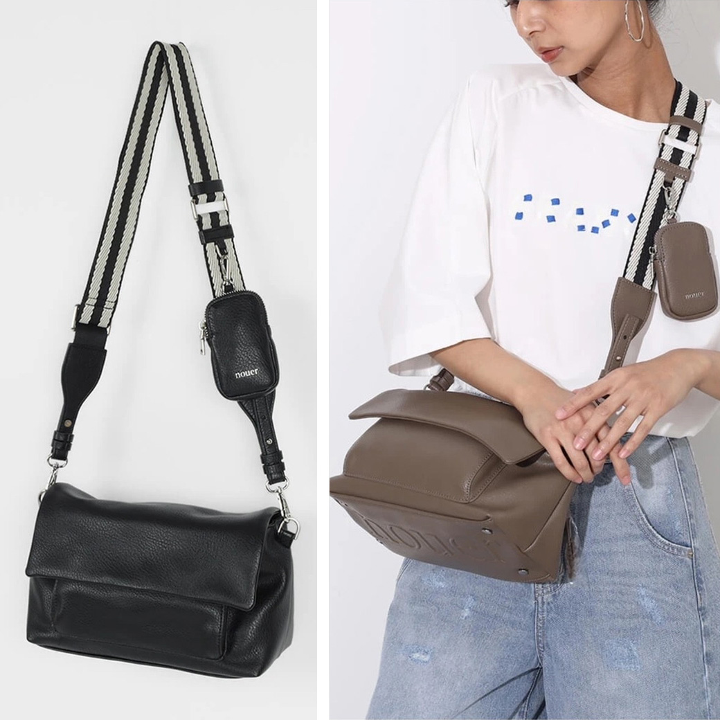 ボトムエンボスロゴバッグ