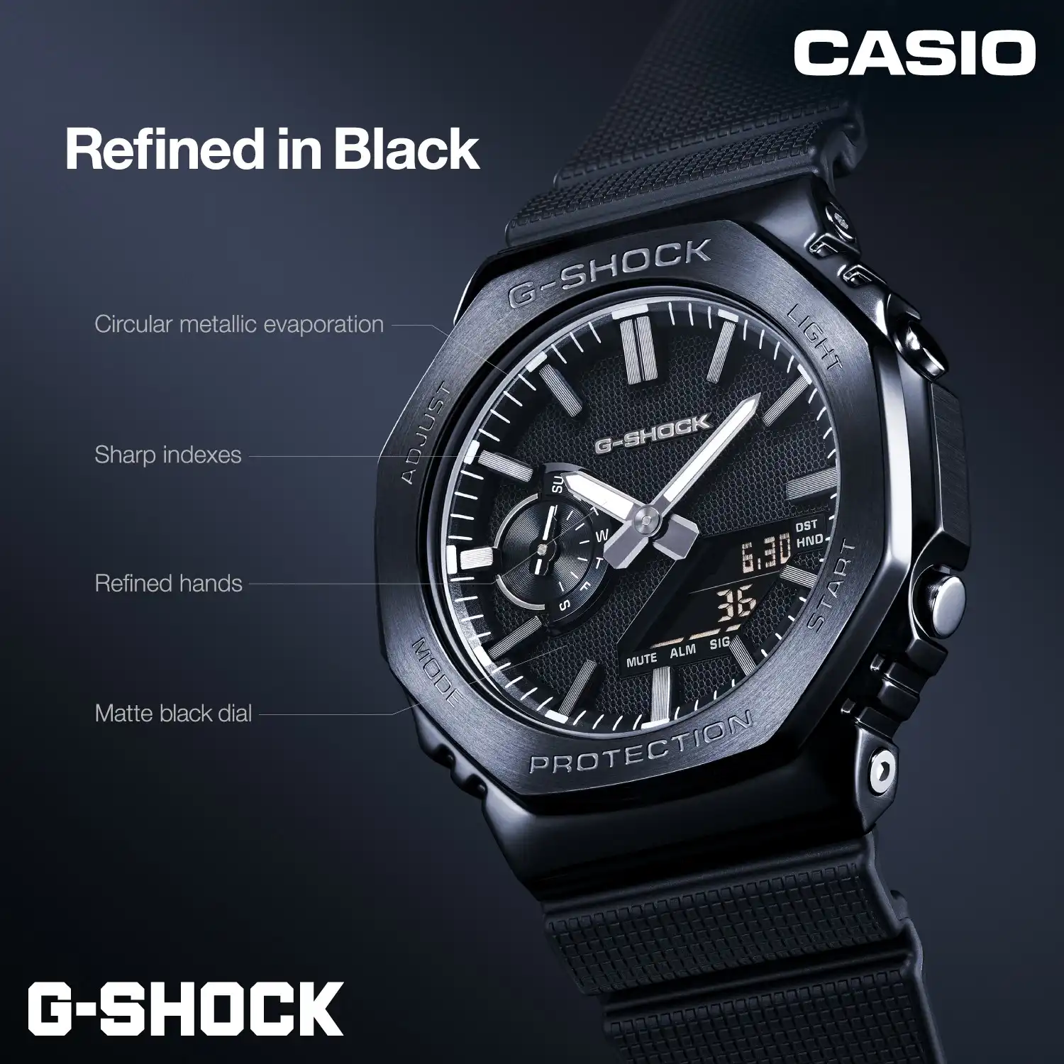 ＜G-SHOCK＞ LUXE BLACK