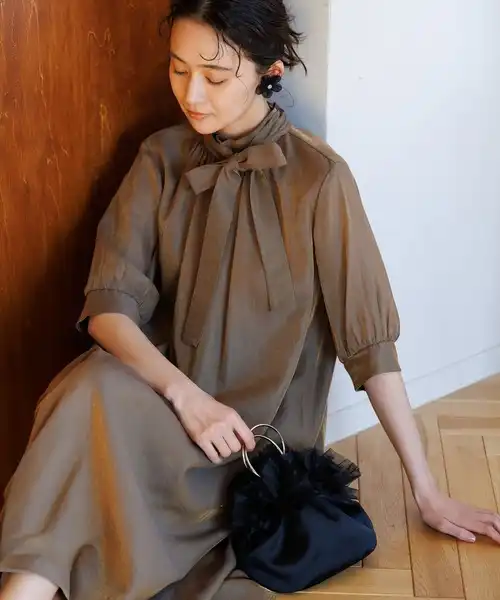 シャンブレーAラインドレス