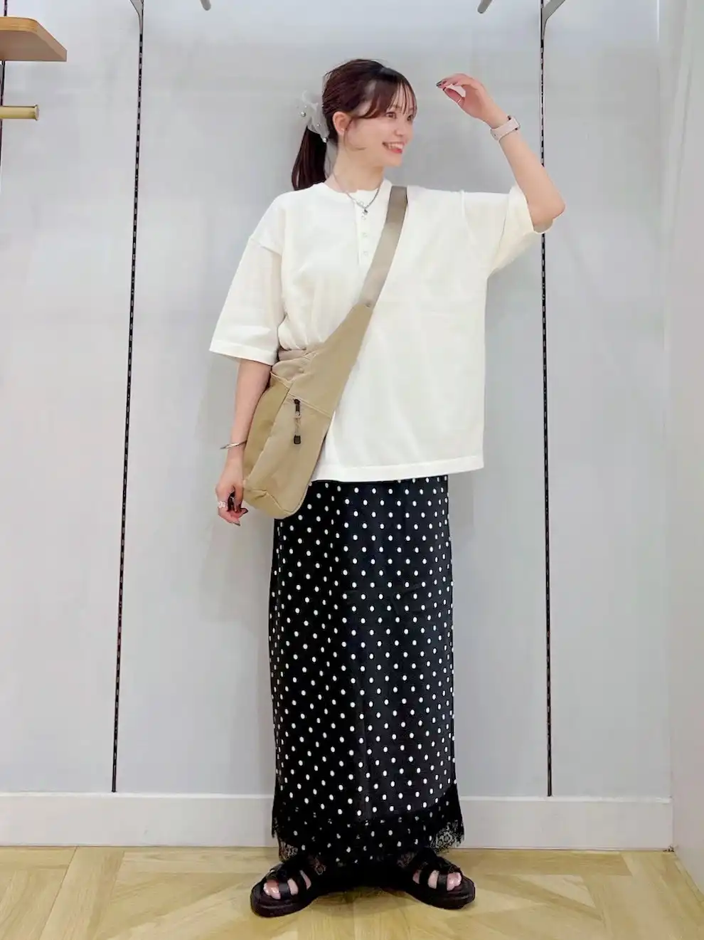 人気のサテンスカートがアップデート☆