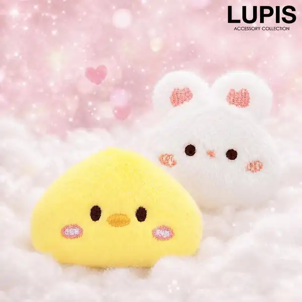 ふわふわアニマルヘアクリップ
