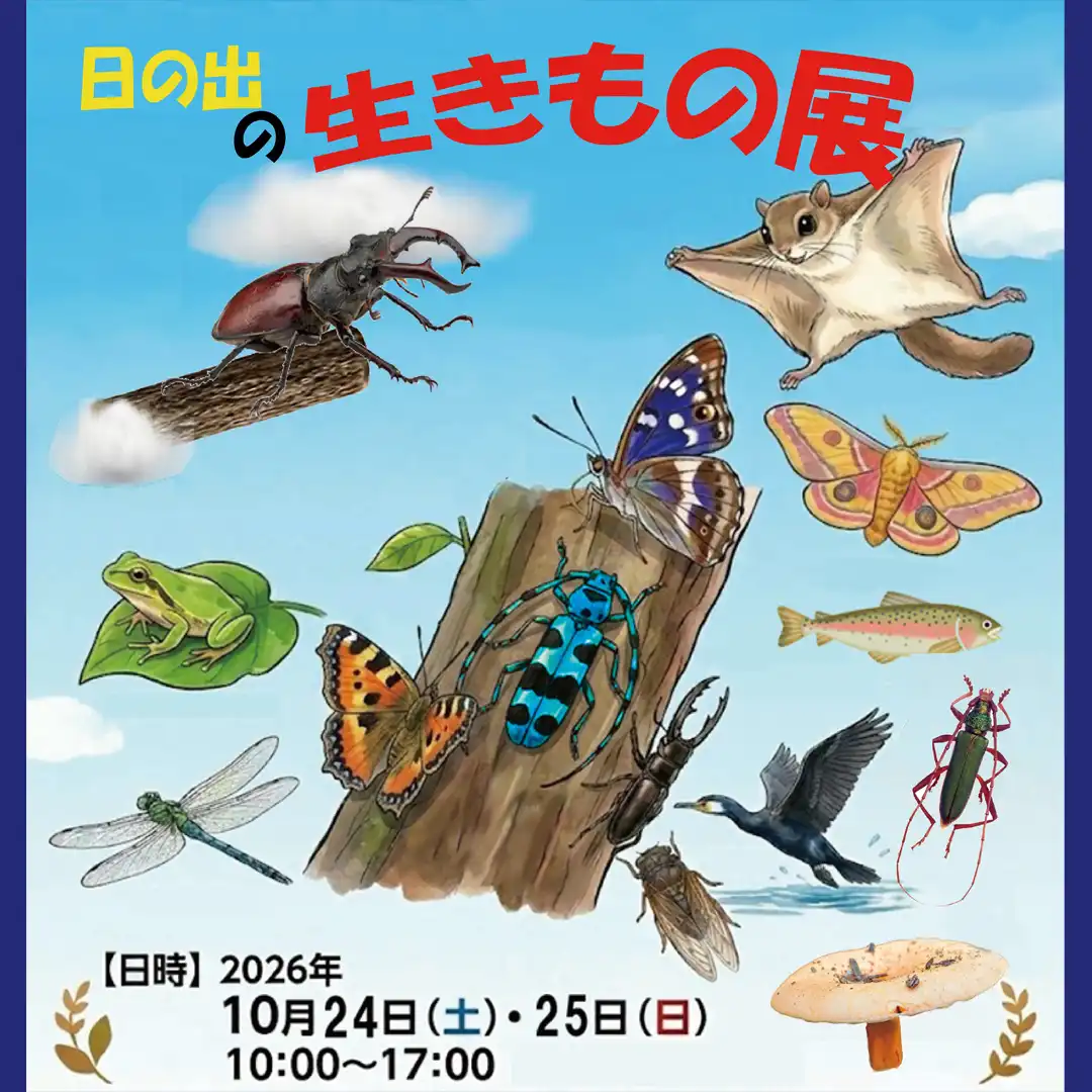 日の出の生きもの展
