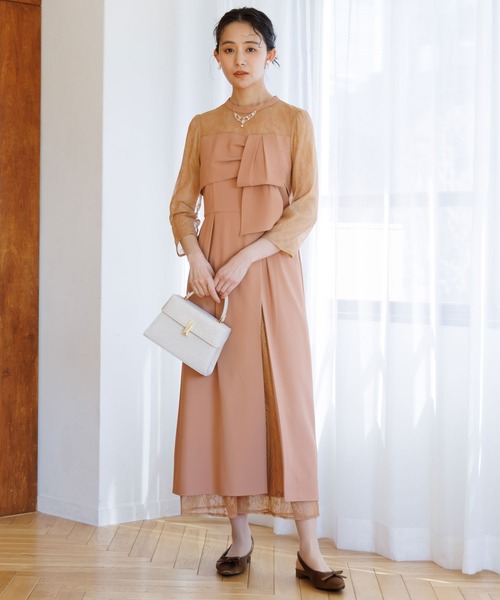 パンツレイヤードドレス