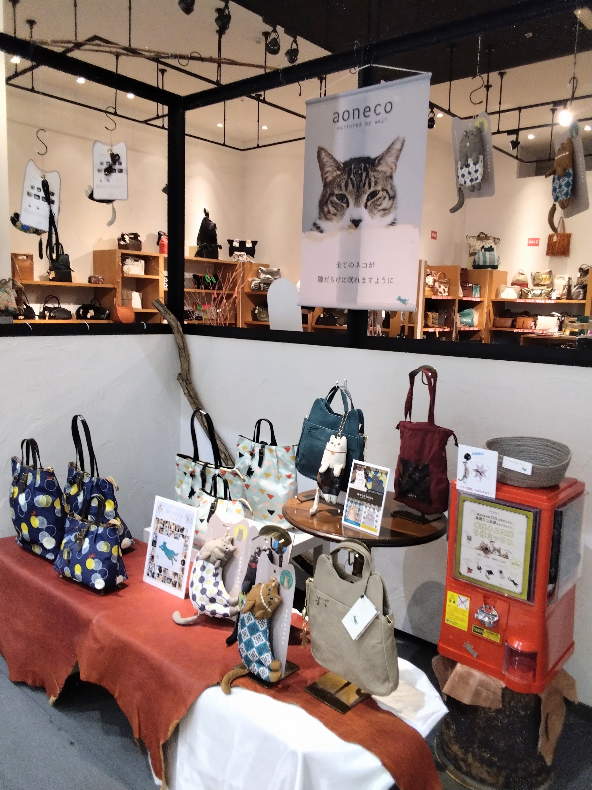 ものづくりで保護ネコ支援「aoneco  フェア」