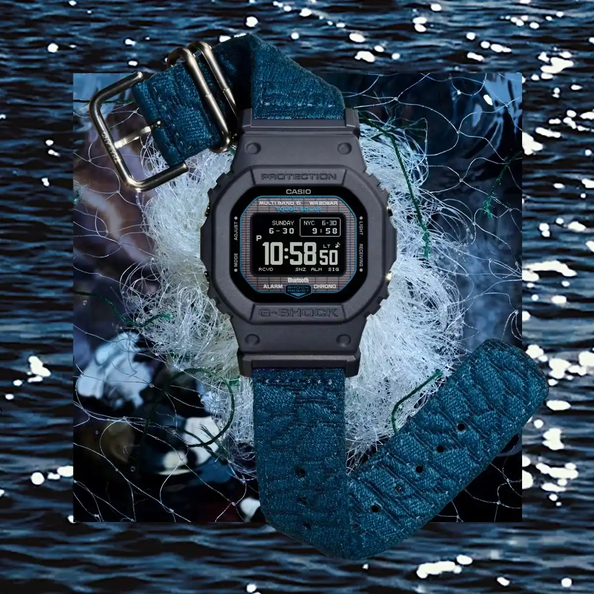 G-SHOCK 水面をイメージしたクロスバンドが採用された限定モデル