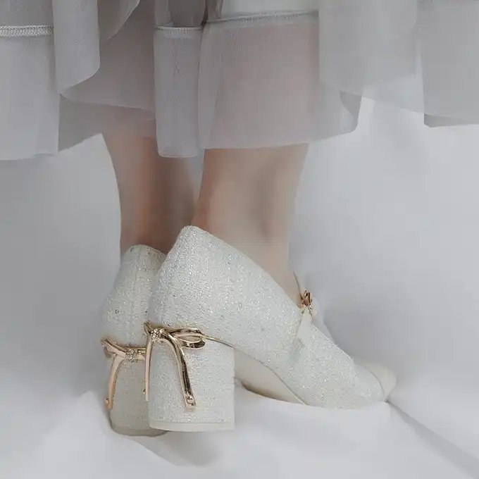 【Ribbon Collection】バックリボンストラップパンプス（品番：PP38043） 