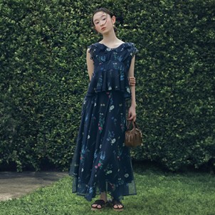 【RANDA(ランダ)】繊細に描かれたフラワー柄が夏の光を受けて映える “Botanical Bloom”〈4月3日(金)発売〉