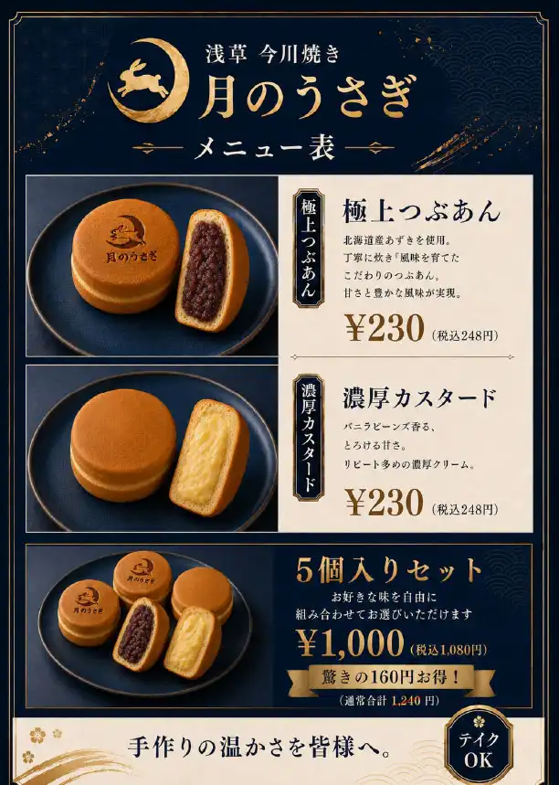 浅草今川焼き　月のうさぎ