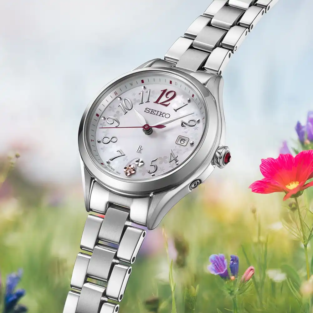 セイコールキアGrow “Flower Garden”をデザインテーマにしたソーラー電波モデル