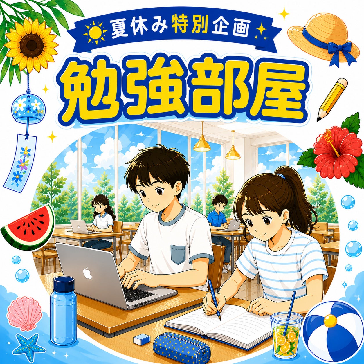 イベント｜夏休み特別企画！勉強部屋｜イオンモール広島祇園