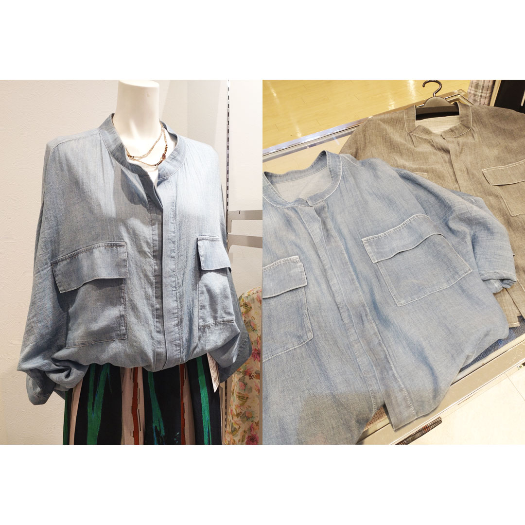 デニムブラウスが入荷致しました。