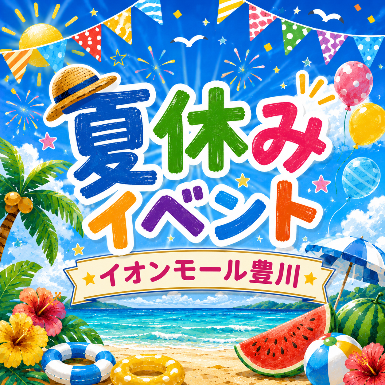イオンモール豊川の夏休みイベント