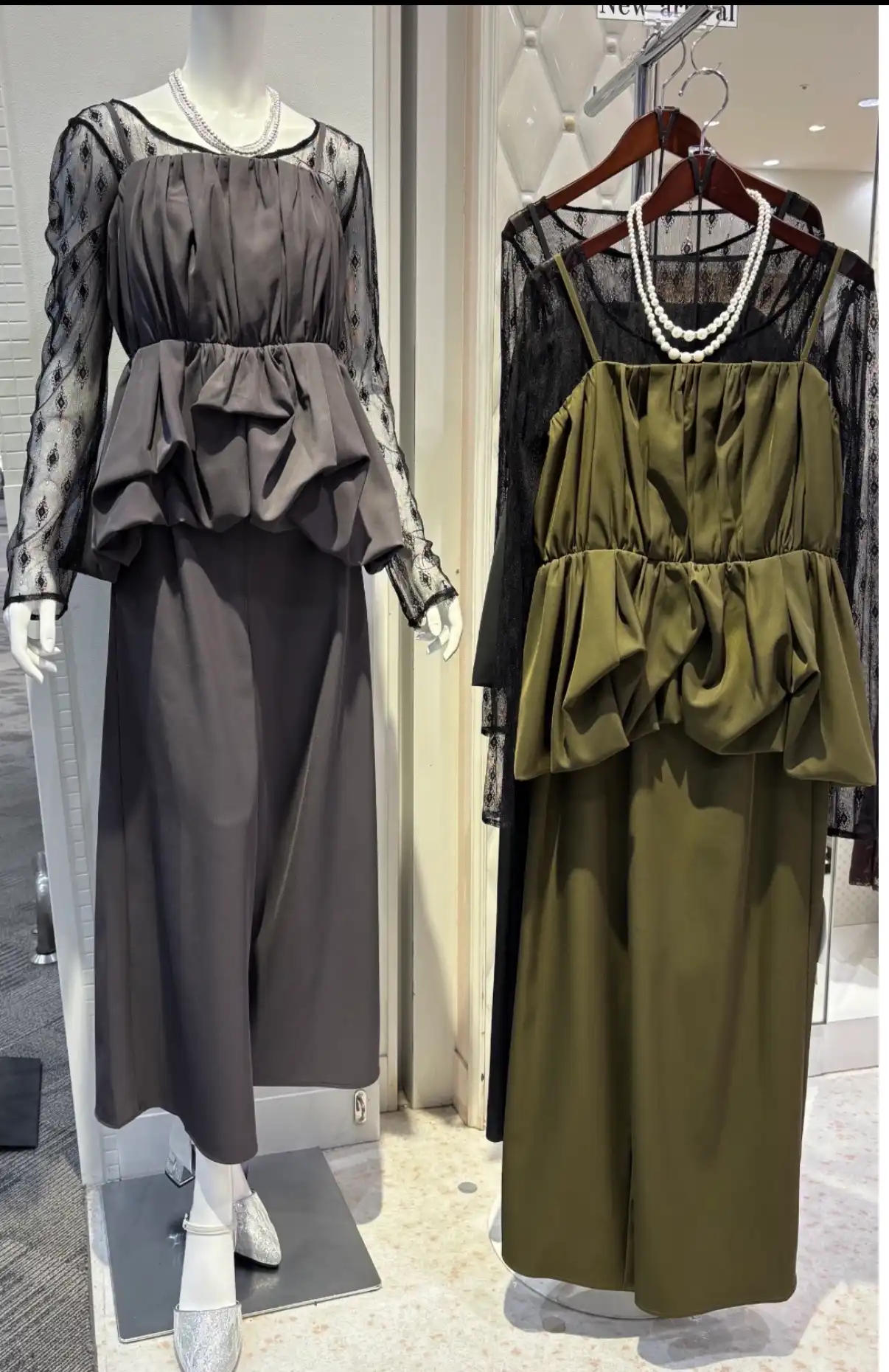 レーストップス×美シルエットパンツ