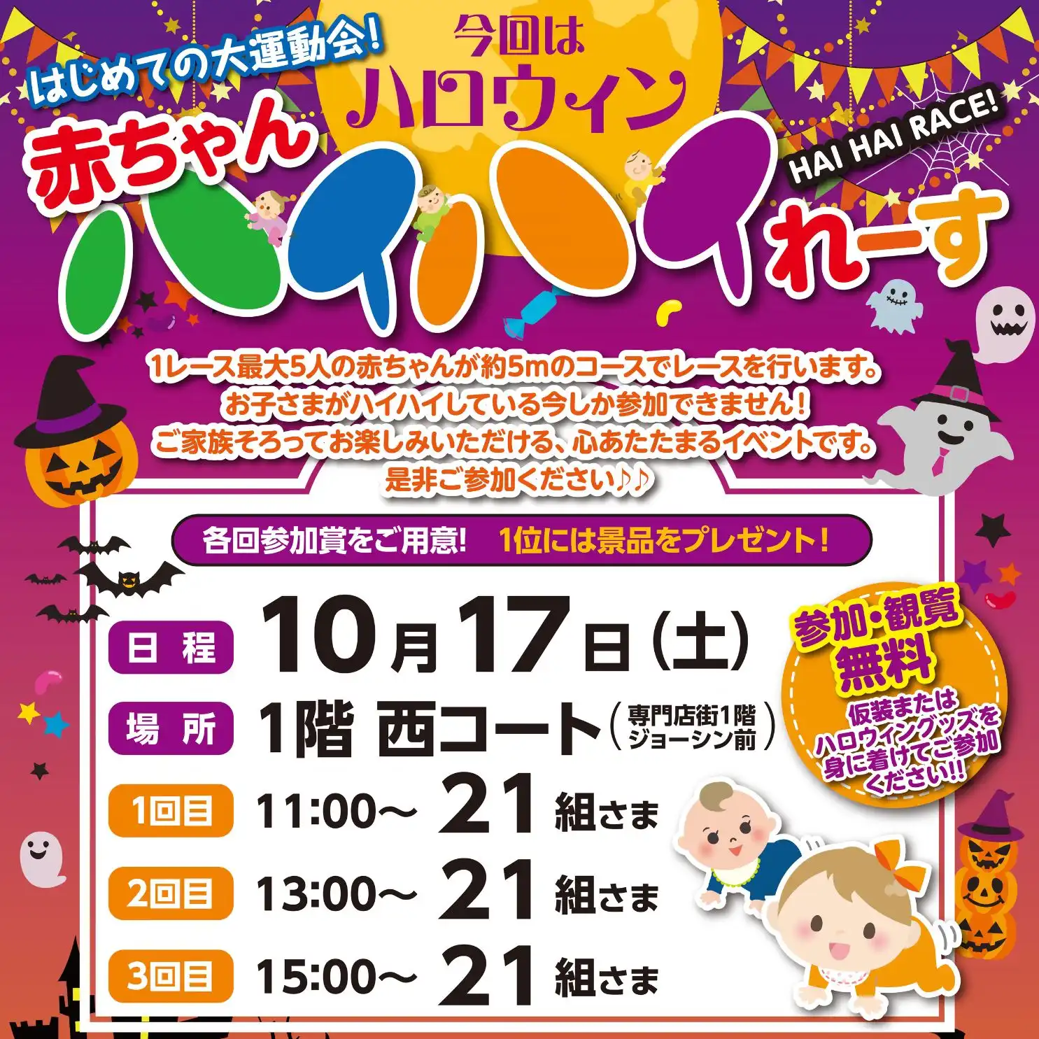 【第47回】-はじめての大運動会！！- 赤ちゃんハイハイれーす