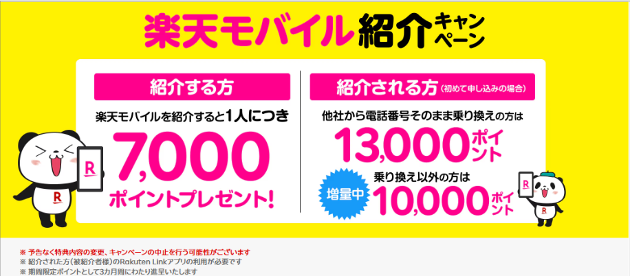 Rakuten紹介キャンペーン