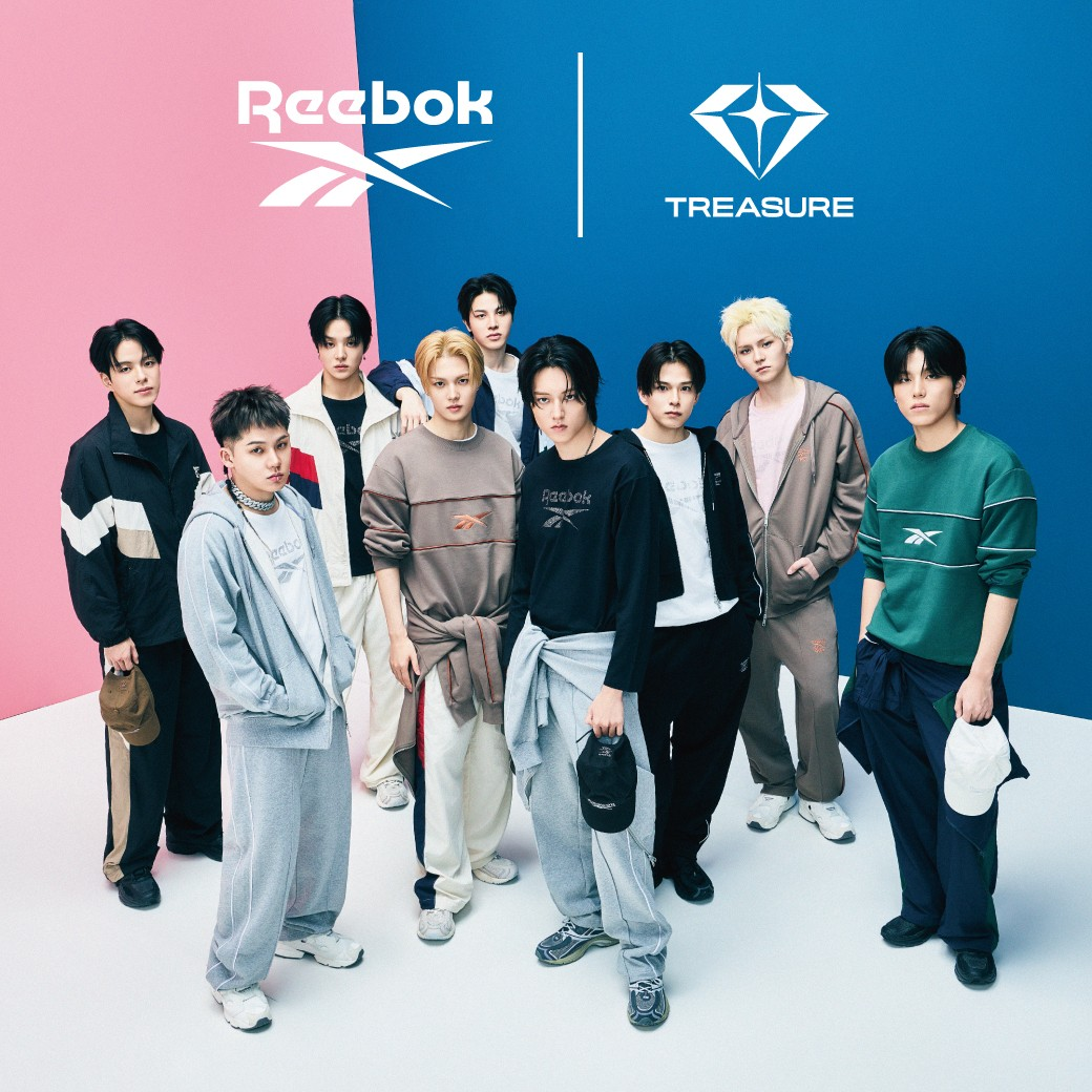 9月16日（水）発売　グローバルボーイズグループ『TREASURE』をビジュアルに起用した「Reebok」の新コレクションが登場。