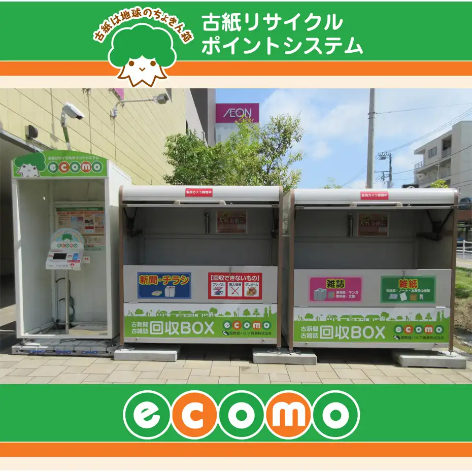古紙リサイクルシステム　ecomo 