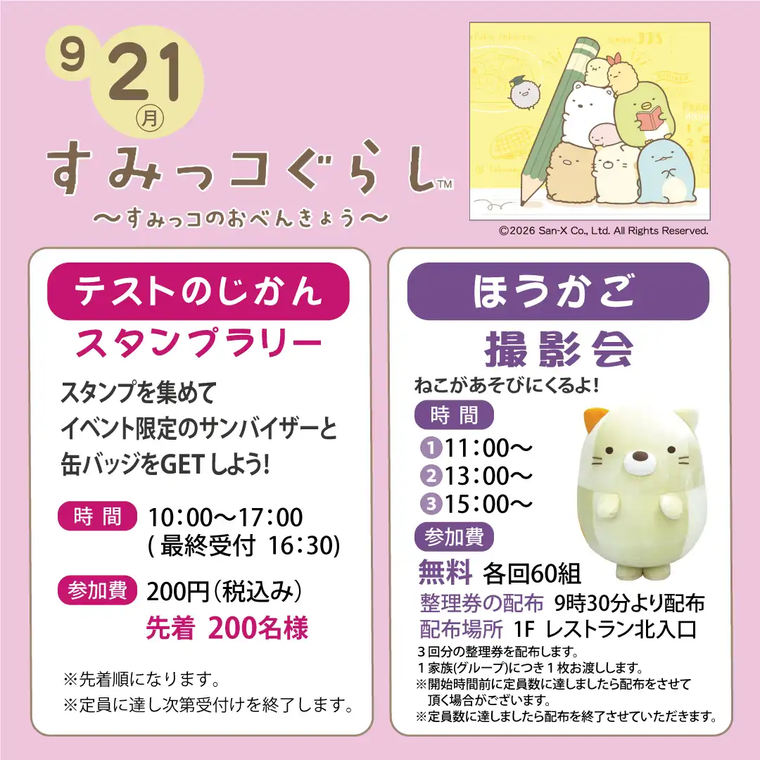 すみっコぐらし　〜すみっコのおべんきょう〜