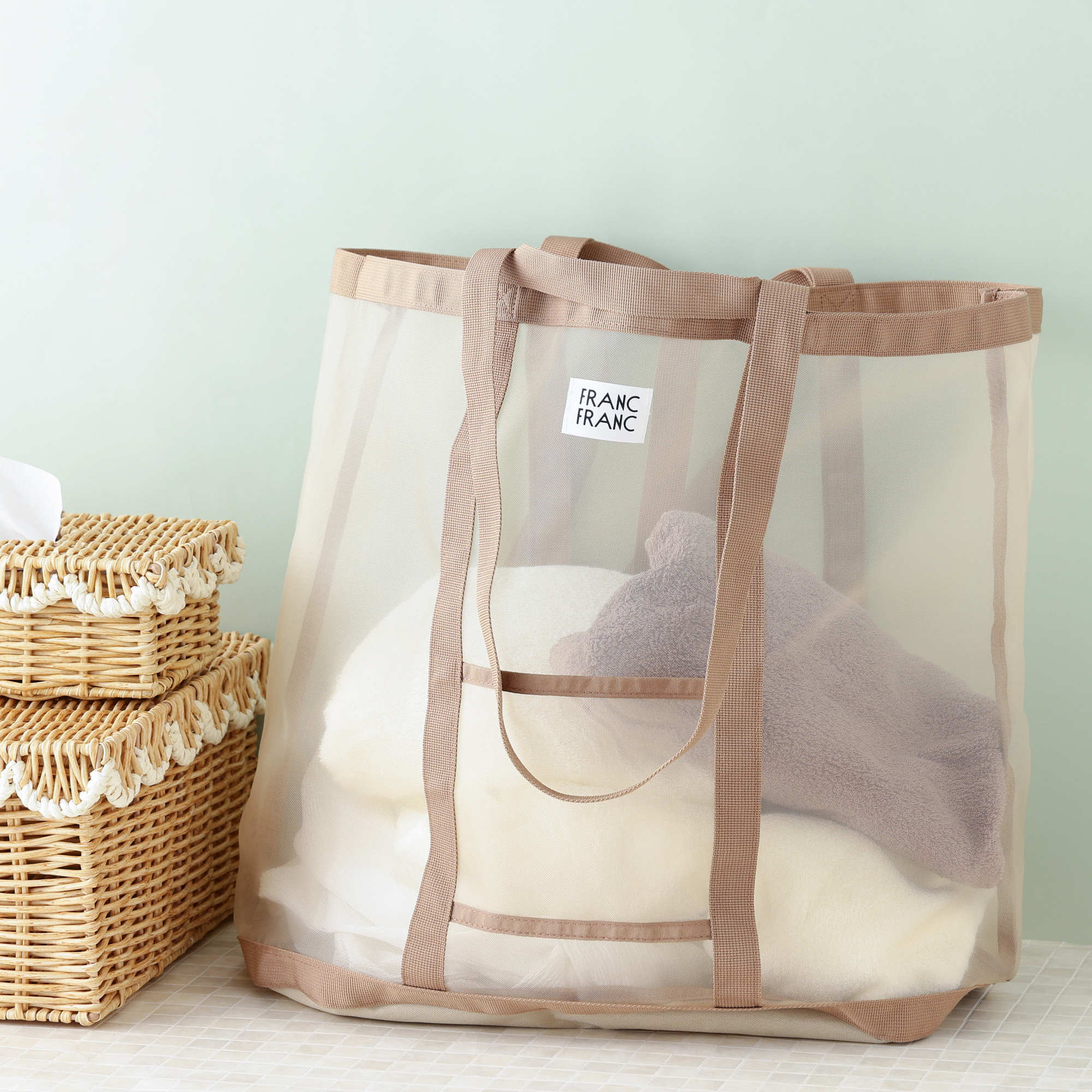 お洗濯時に便利なランドリーバッグ♡