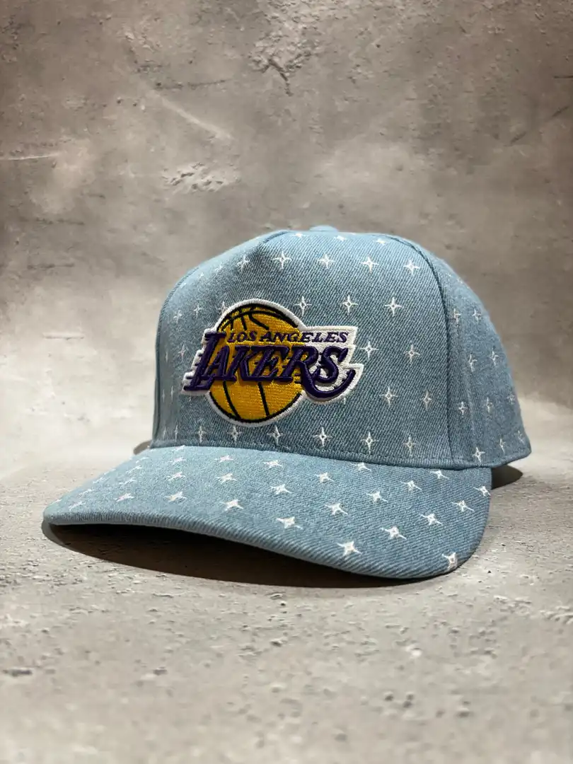 ミッチェルアンドネス　NBA  　ロサンゼルス、レイカーズ　デニムキャップ