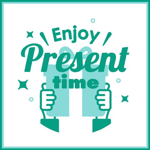 イオンモールで贈り物　“Enjoy Present time” 
