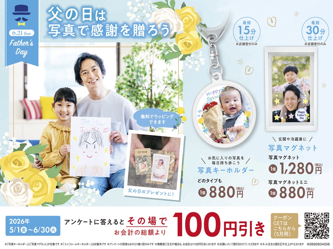 父の日は写真で感謝を贈ろう