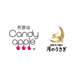 代官山キャンディーアップル×月のうさぎロゴ